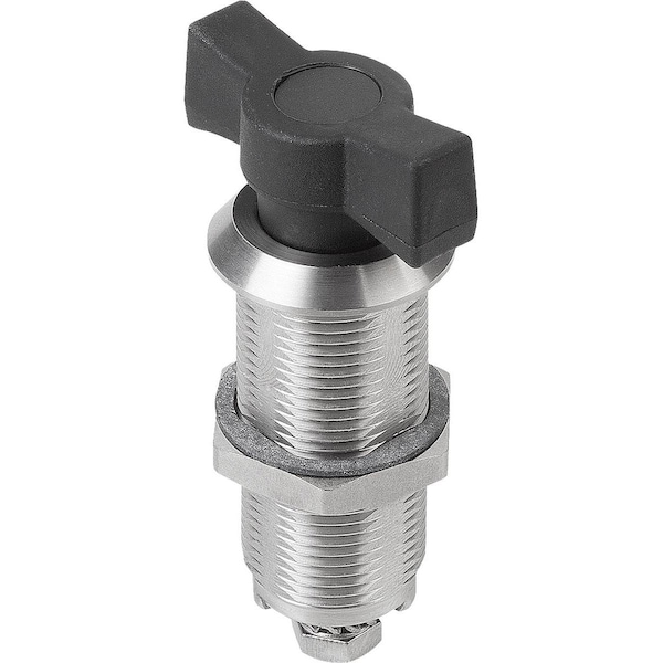 Quarter-Turn Lock Extended Housing, H=30, D=28, Stainless Steel